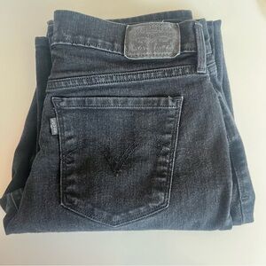 Women's Levi’s 505 Straight Black Jeans